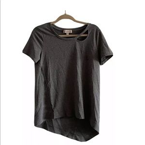 PHILOSOPHY Republic Clothing Gray T-Shirt Top Size Small